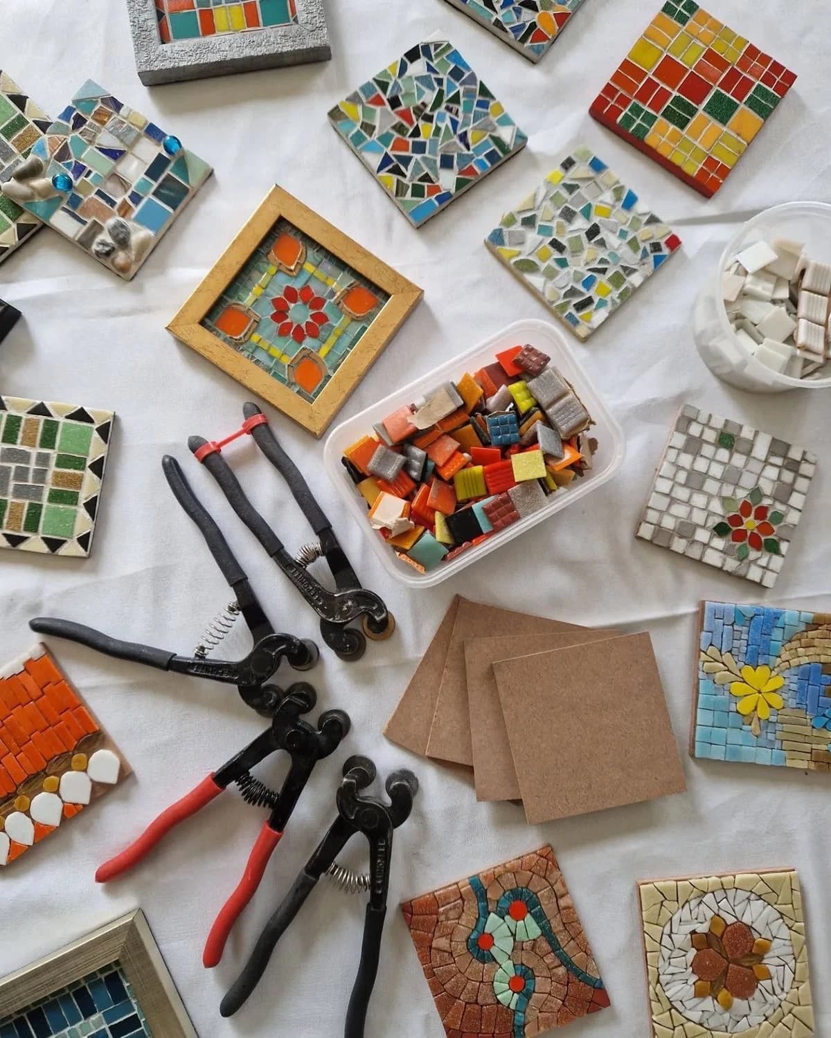 Colourful mosaic artwork for The Gath Ring Make Something experience